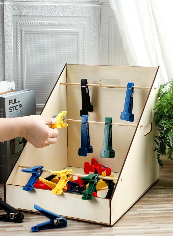 Poen مجموعة تمارين الضغط المتدرجة من بوين، 25 قطعة، لتمارين الأصابع واليد، مع حامل تخزين خشبي، أدوات تدريب مهني، مشابك يدوية لتقوية قبضة اليد. - Image 5